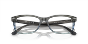 Ray-Ban RX5428 prescription frames, clear smoke-gray with metal arms