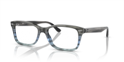 Ray-Ban RX5428 prescription frames, clear smoke-gray rectangular design