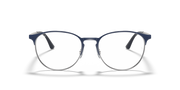 Black round eyeglass frames with dark bridge and slim arms