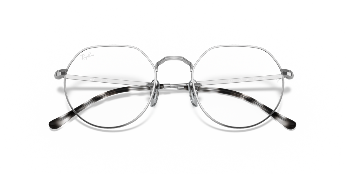 Ray-Ban prescription eyewear frames, round metal with dark temple tips