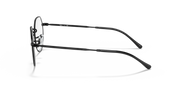 Ray-Ban prescription eyewear frames, side view of black metal temples