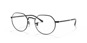 Ray-Ban prescription eyewear frames, round black metal with curved temple arms