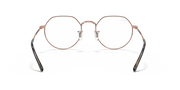 Round eyeglass frames with rose-gold tone metal and dark tortoise-style temples.