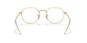 Ray-Ban round prescription eyewear frames, gold tone metal with center bridge