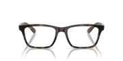 Tortoise prescription eyewear frames with rectangular full-rim design