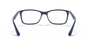 Ray-Ban RX7047 prescription eyewear frames, dark blue square frames with front view
