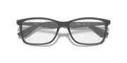 Ray-Ban RX7047 prescription frames in dark gray, front view with printed size markings
