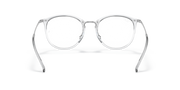 Ray-Ban clear prescription eyewear frames, round lenses with clear dark-toned bridge