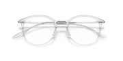 Ray-Ban clear prescription eyewear frames, close front view with round lenses