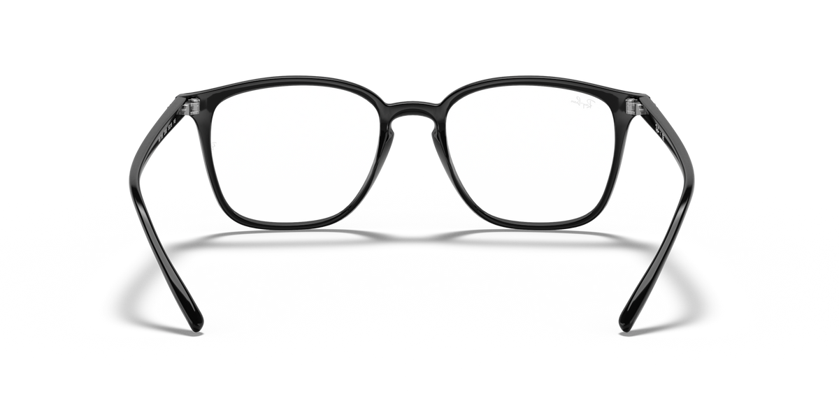 Ray-Ban RX7185 prescription eyewear frames, front view with dark gray acetate rims