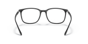 Ray-Ban prescription eyewear frames, dark rectangular full-rim with clear lenses