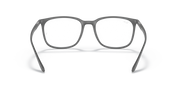 Ray-Ban RX7199 eyeglass frames, dark gray, front view with curved browline