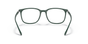 Ray-Ban RX7199 eyeglass frames, greenish-gray, front view, rounded corners