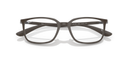 Ray-Ban prescription eyewear frames, dark angled front with curved arms