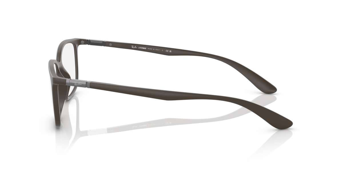 Ray-Ban prescription eyewear frames, dark side profile with temple arms