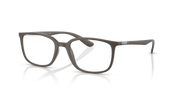 Ray-Ban prescription eyewear frames, dark rectangular full-rim design