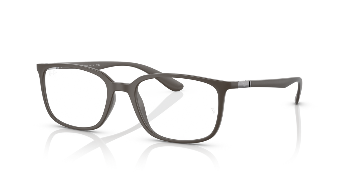 Ray-Ban prescription eyewear frames, dark rectangular full-rim design