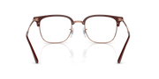 Ray-Ban Clubmaster prescription frames, havana brown with gold metal details