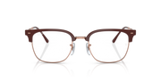 Ray-Ban Clubmaster prescription frames, havana brown with gold metal bridge