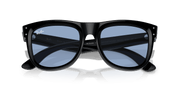 Ray-Ban Wayfarer Reverse sunglasses, black frame with dark blue-tinted lenses