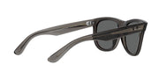 Wayfarer Reverse sunglasses, smoke frame with dark gray lenses, side profile