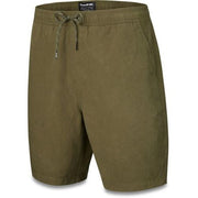 Dakine hybrid short in dark olive, drawstring waist with front pockets