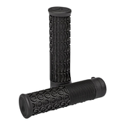 Black textured grip handle with raised oval pattern