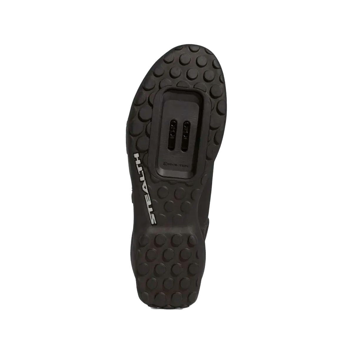 Mountain bike shoes outsole with molded traction tread, black
