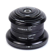 Black Cane Creek 110 headset with ZS44/EC44 cups and threaded cap