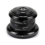 Cane Creek 110 headset in black, with ZS44 and EC44 markings on cups