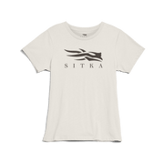 Women's icon graphic T-shirt, ivory with SITKA logo at center chest