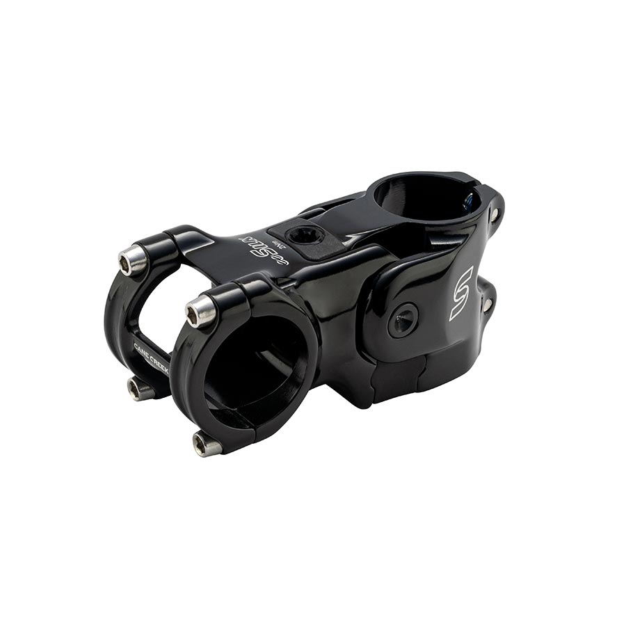 Cane Creek eeSilk bicycle stem, black alloy with handlebar and steerer clamps