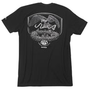 Fasthouse 805 Family First black crewneck short-sleeve tee with large back graphic