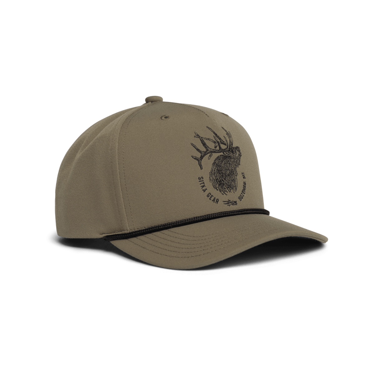 Elk Sketch Retro 5 Panel Snapback