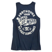 Fasthouse Marauder tank top, dark navy sleeveless with large front logo graphic