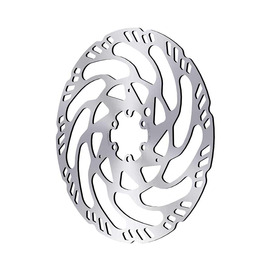 Magura MDR-C disc brake rotor, 203mm, 6-bolt, silver, round drilled design