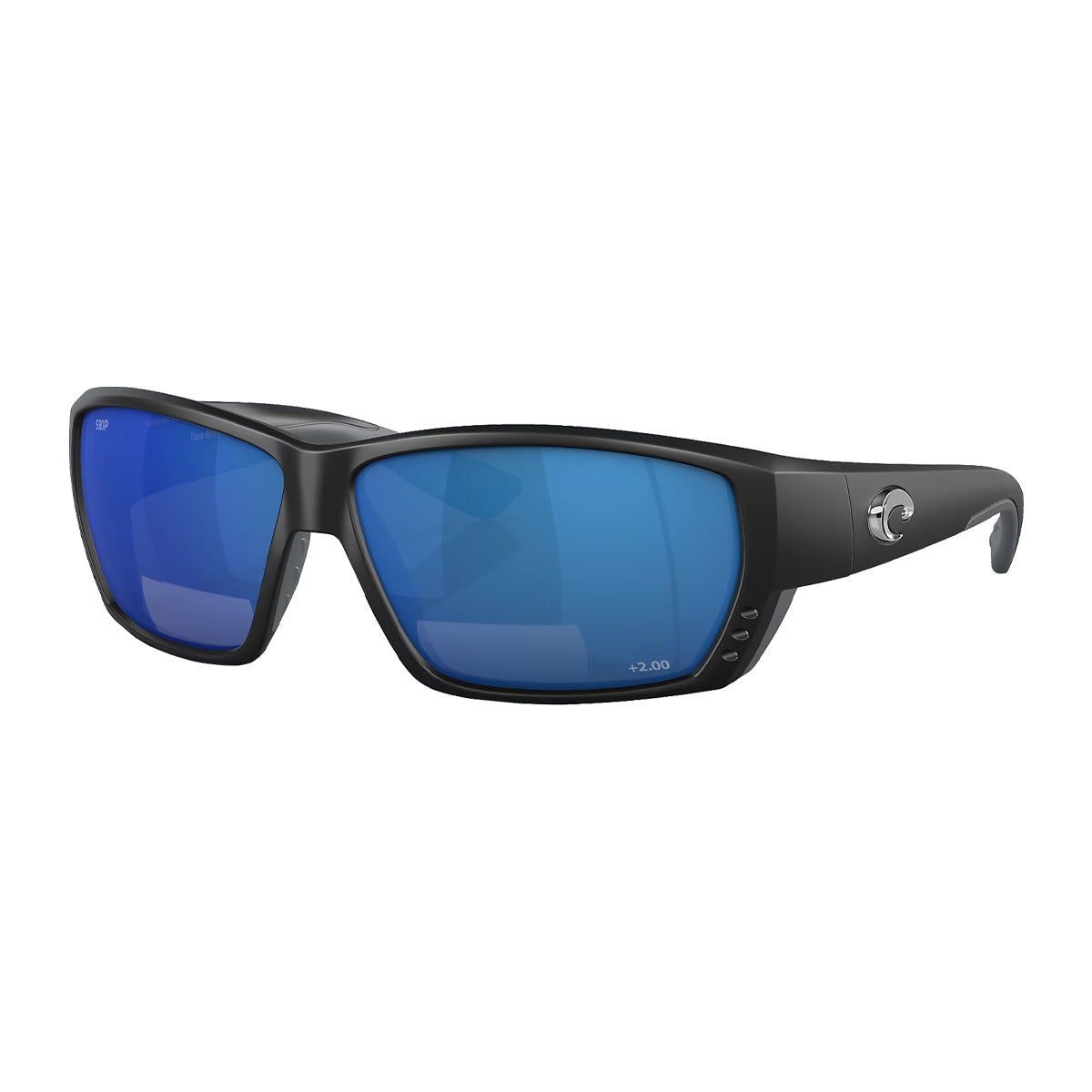 Costa Del Mar Tuna Alley Readers Sunglasses - Matte Black / Blue Mirror