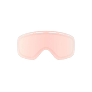 Rose tinted replacement goggles lens, curved OTG style