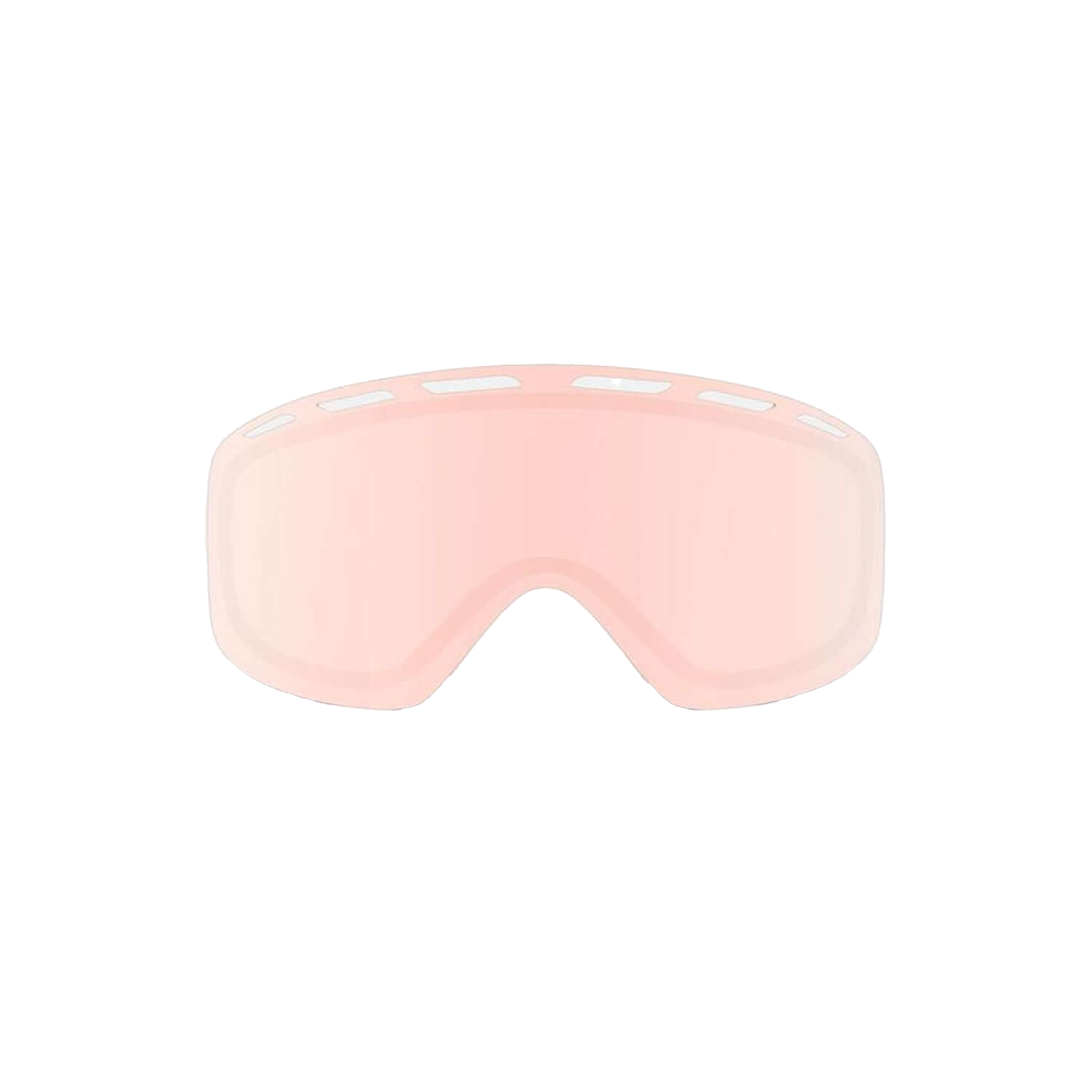 Rose tinted replacement goggles lens, curved OTG style