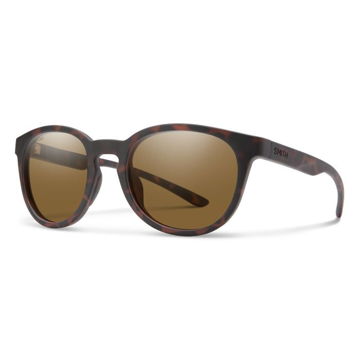 Tortoise sunglasses with polarized brown lenses, bold cat-eye shape
