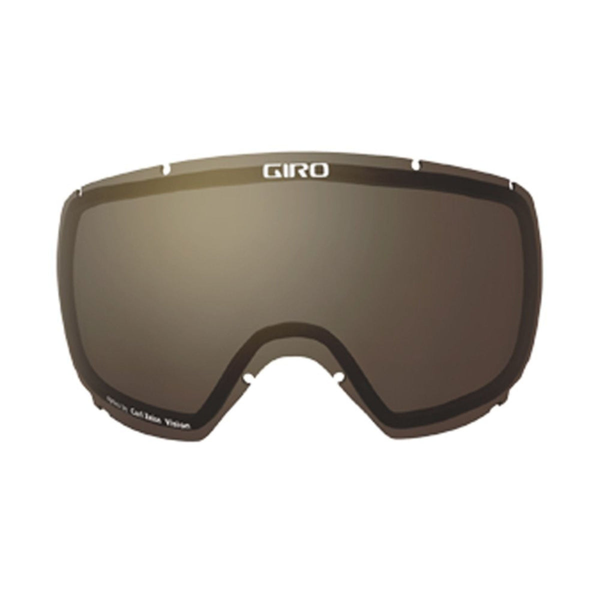 Giro Focus replacement ski goggle lens with dark brown tinted visor