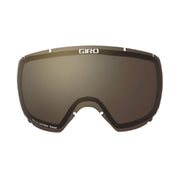 Giro Focus replacement ski goggle lens with dark brown tinted visor