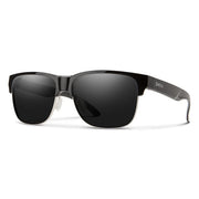 Smith matte black split sunglasses with polarized black lenses