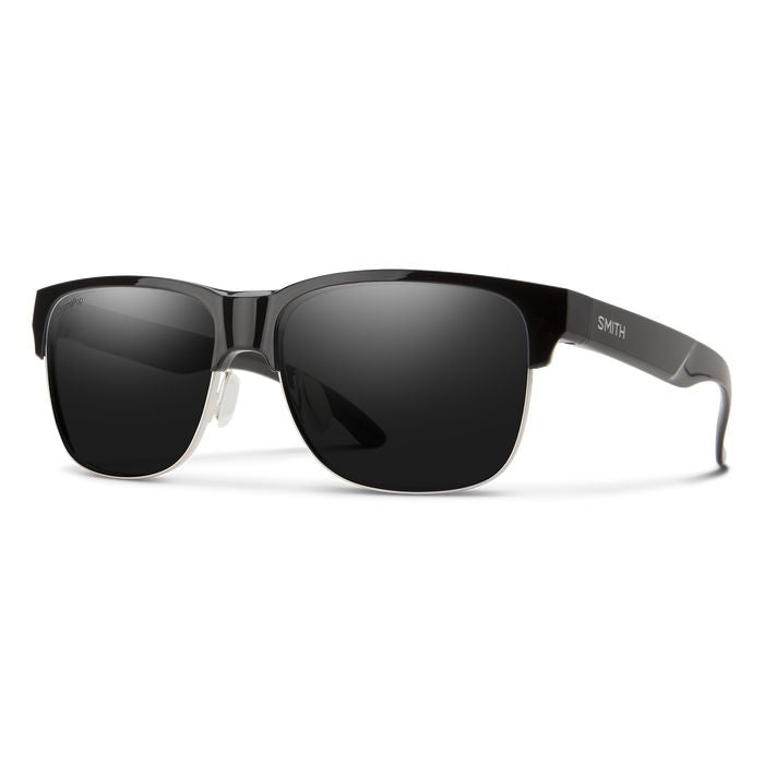 Smith matte black split sunglasses with polarized black lenses