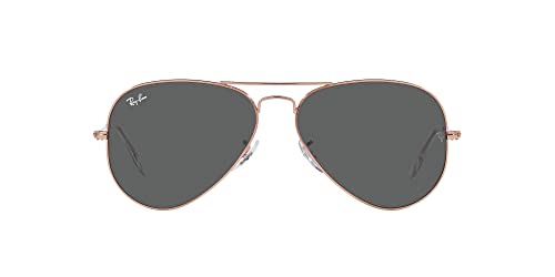 Ray-Ban Aviator RB3025 Sunglasses Batch 3 - Rose Gold/Dark Grey / 58 mm - X003R8JNLP