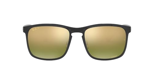 Ray-Ban Chromance RB4264 Sunglasses - Grey/Polarized Green Mirror Gold Gradient / 58 mm - 8053672644968