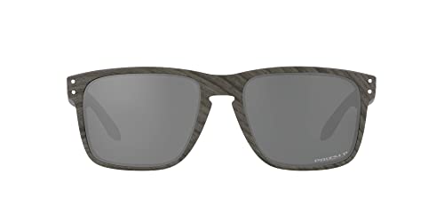 Oakley Holbrook XL Sunglasses - Woodgrain/Prizm Black Polarized / 59 mm - 7895653242777