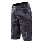 Troy Lee Designs Ruckus spray camo shorts in black/gray with zip fly