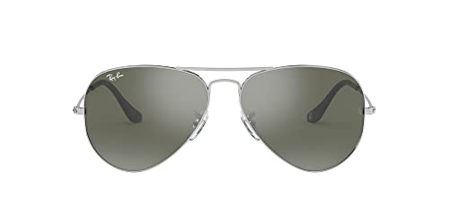 Ray-Ban Aviator RB3025 Sunglasses - Silver/Grey Mirrored / 62 mm - 805289090243