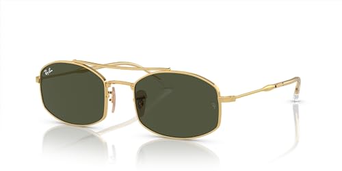 Ray-Ban RB3719 Sunglasses - Gold/Green / 51 mm - 8056597935562